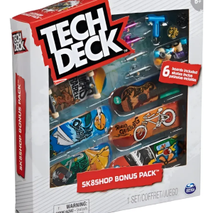 Tech Deck Fingerboard Sk8shop Flip Bonus Pack 6 Patinetas Dedos