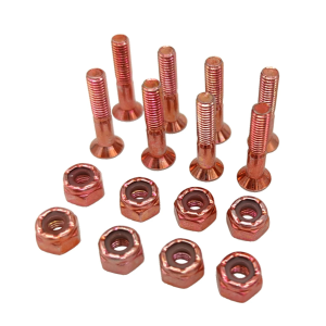 Set 8 Tornillos Colores Skate Allen Importados 1" cobre