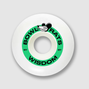 Ruedas Wisdom - Bowl Rats conicas 57mm verde